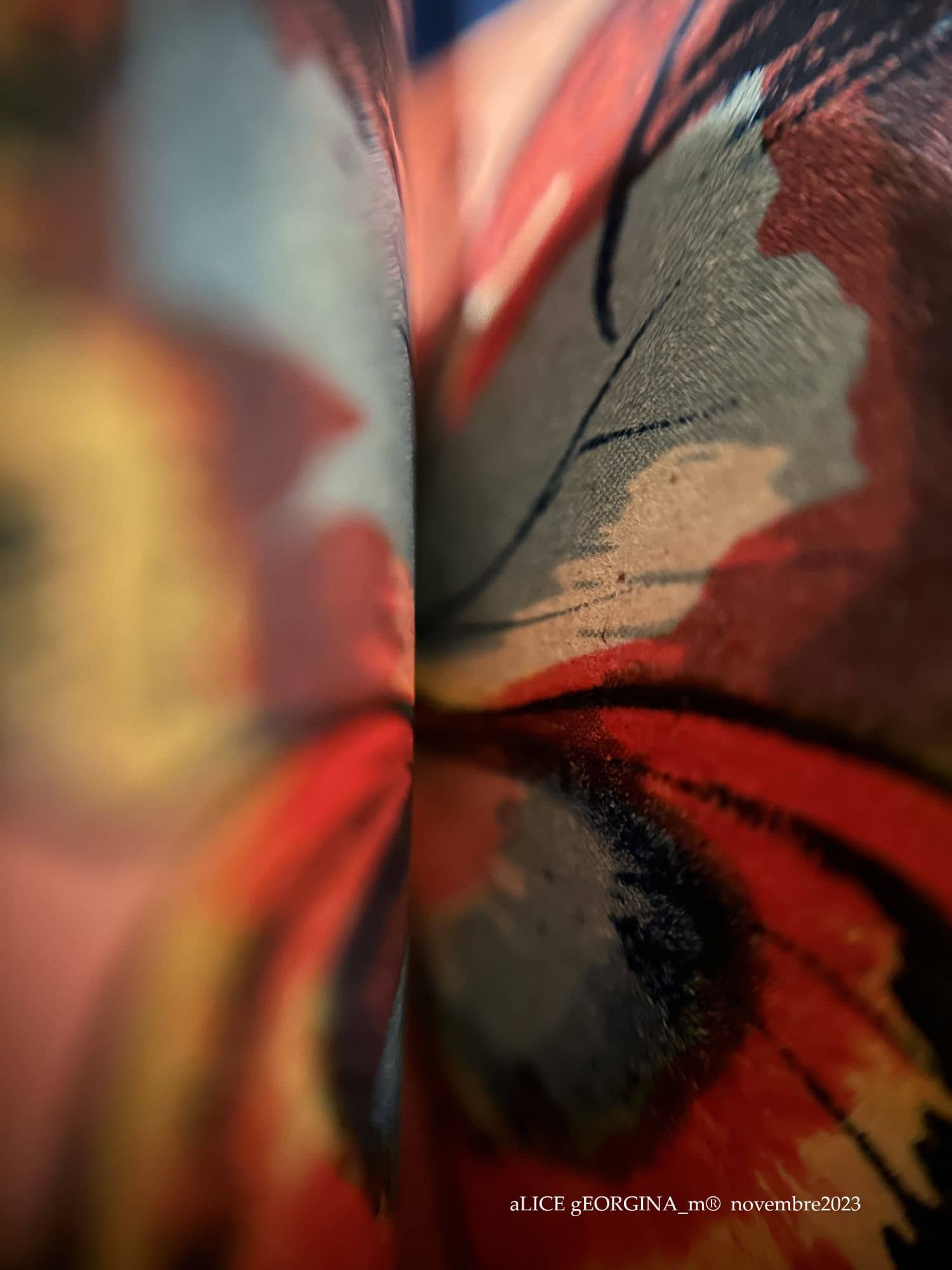 Arrangement d'objets chinés de seconde main, A livre ouvert