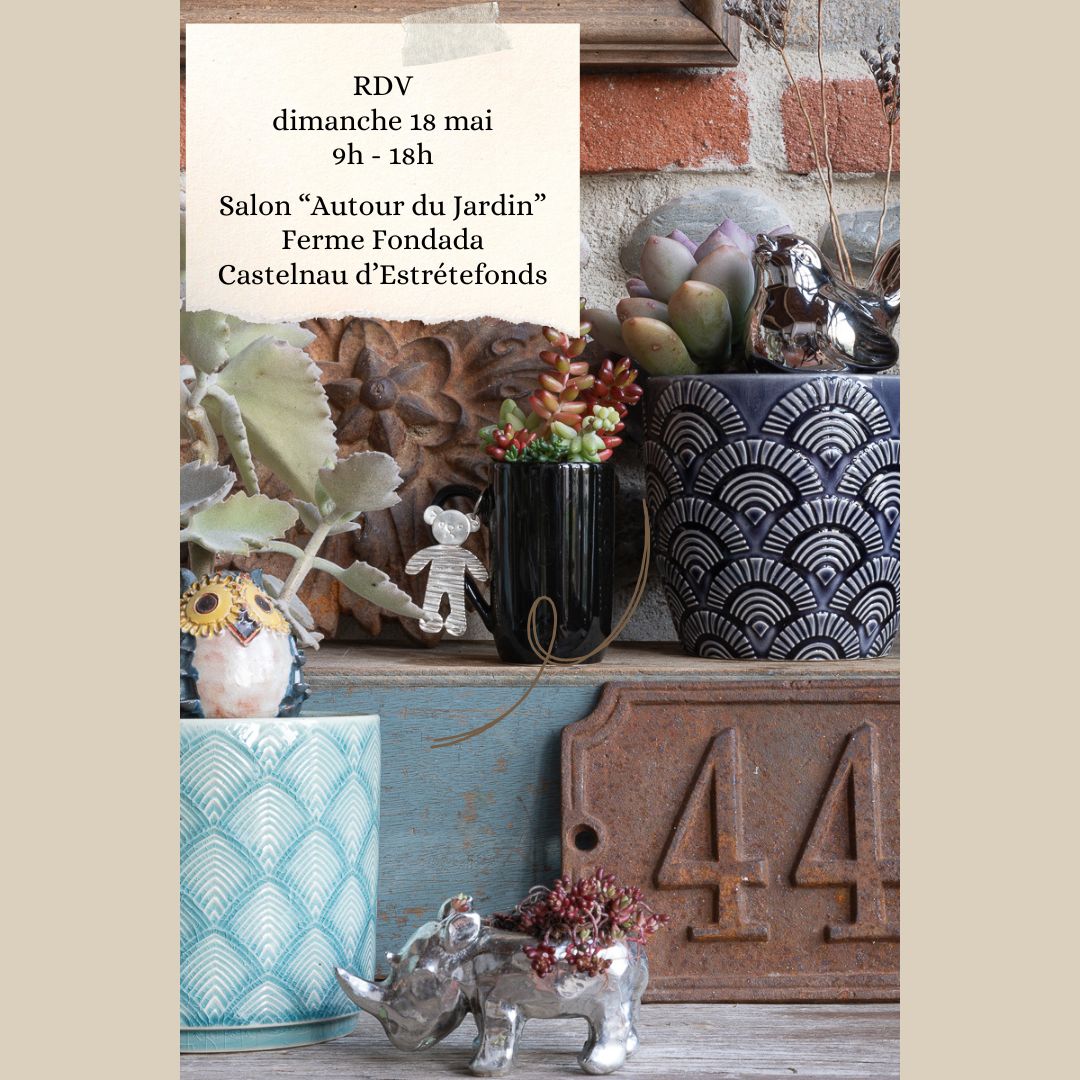 Affiche Salon Autour du Jardin, ferme de Fondada à Castelnau d'Estrétefonds Toulouse le 18 mai 2025